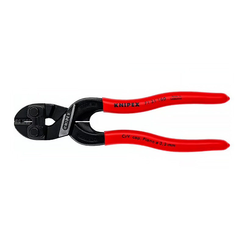 Compact Bolt Cutters With recess in the cutting edge Compact Bolt Cutters With recess in the cutting edge