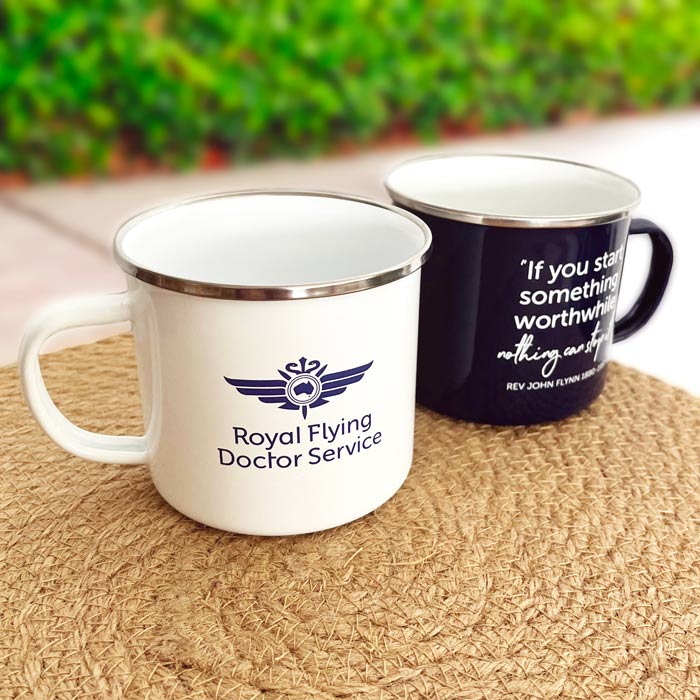 RFDS Large Enamel Cups (2 Pack) RFDS Large Enamel Cups (2 Pack)