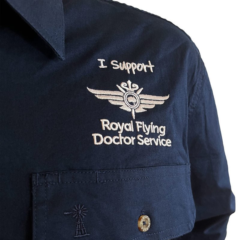 RFDS Mens Pilbara Shirt (Navy) RFDS Mens Pilbara Shirt (Navy)