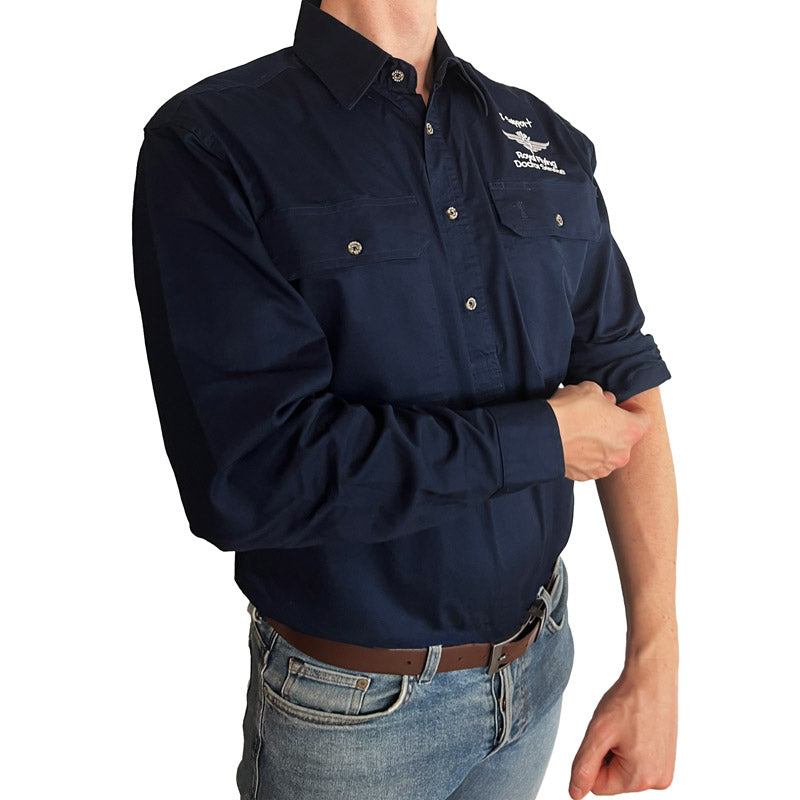 RFDS Mens Pilbara Shirt (Navy) RFDS Mens Pilbara Shirt (Navy)