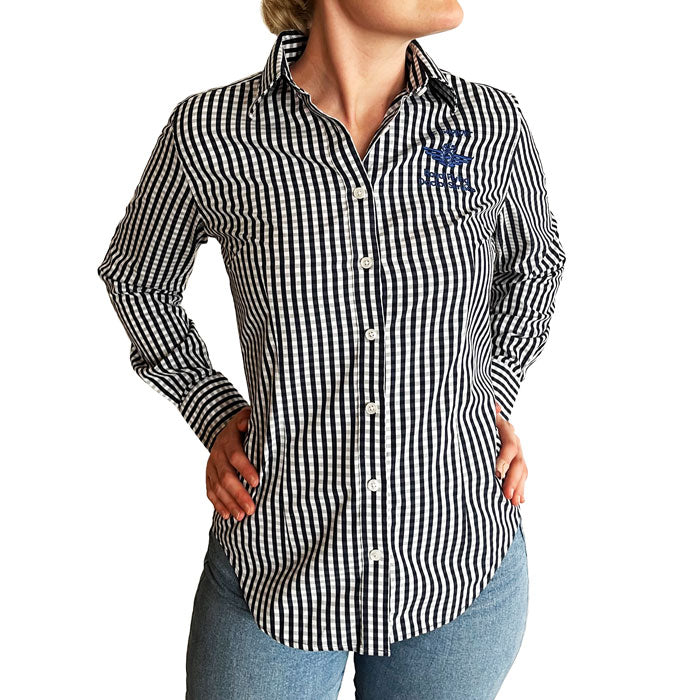 RFDS Womens Pilbara Shirt (Navy/White) RFDS Womens Pilbara Shirt (Navy/White)